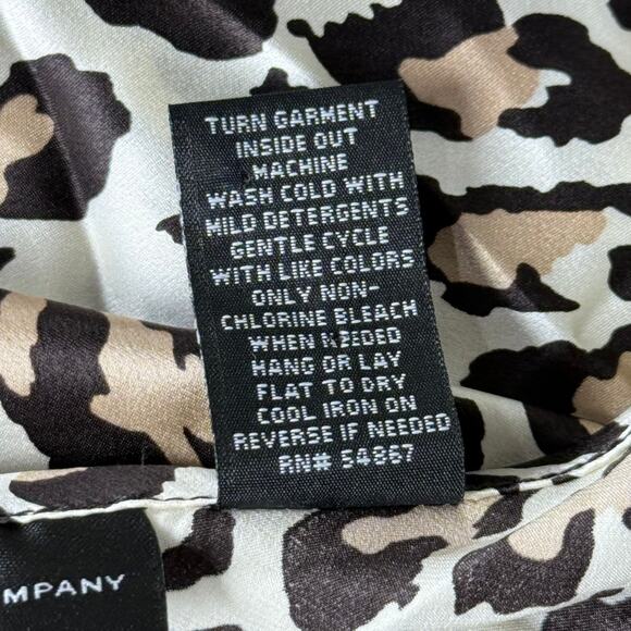 Vintage 90s Y2k Silk Leopard Beaded Floral Skirt Sexy Gyaru Trashy McBling XL - Picture 6 of 6